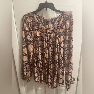 🌟HOST PICK🌟 Lucky Brand floral long sleeved tunic Sz L